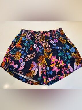 Soma Navy Floral Cool Nights Sleep Shorts - small